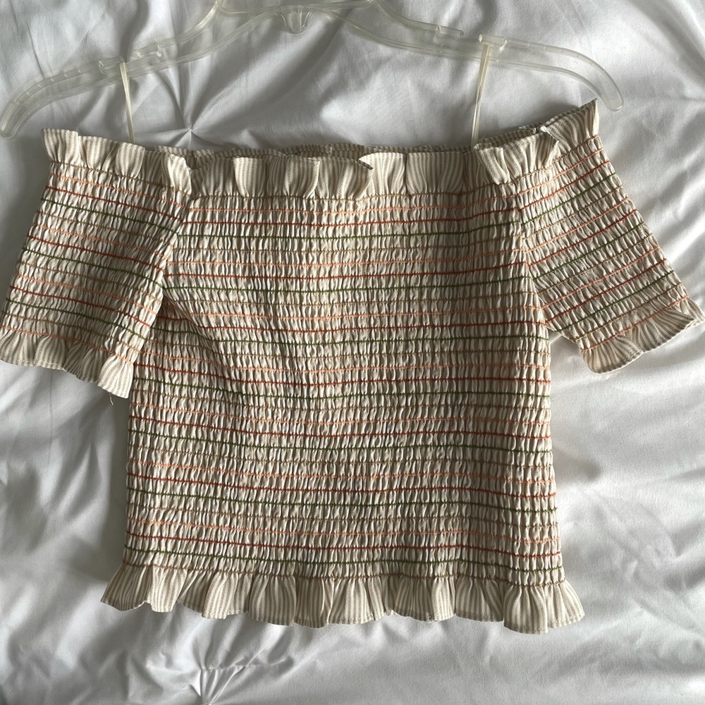 Ruched crop top NWT
